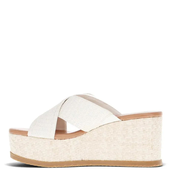 Women Sydney Wedge Sandal Cream Baretraps Wedge Sandals