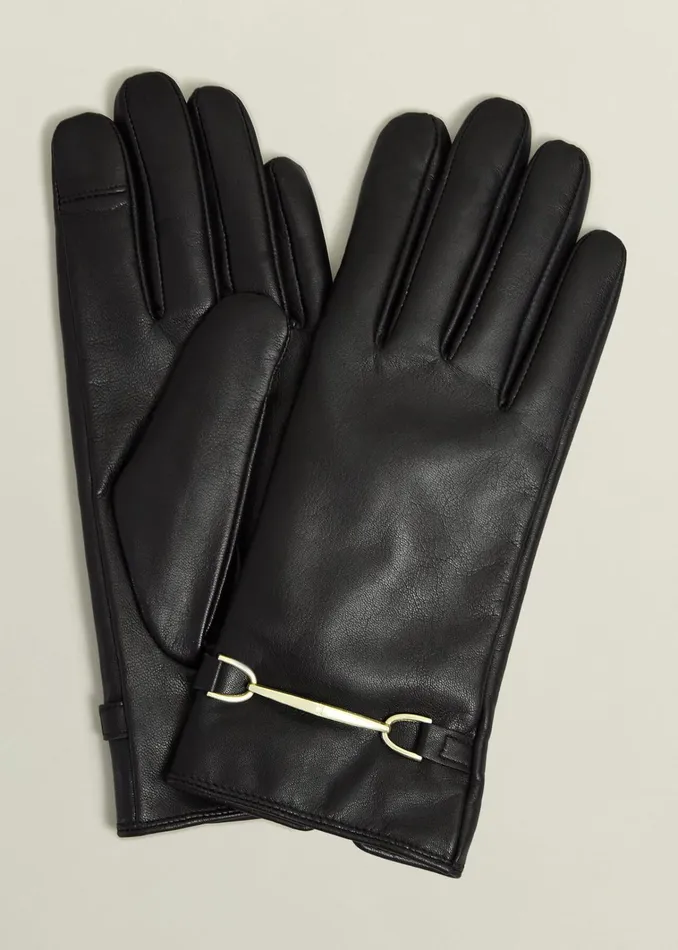 Women Tara Leather Gloves Black Hobbs Gloves