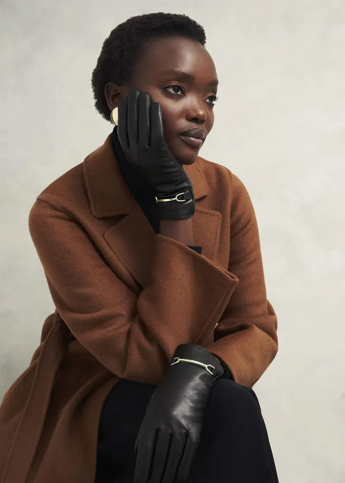 Women Tara Leather Gloves Black Hobbs Gloves