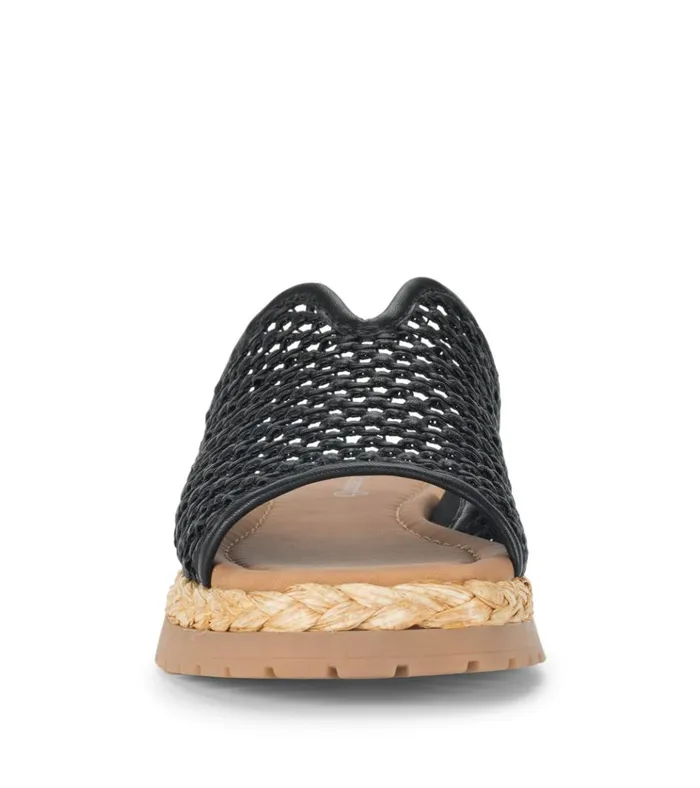 Women Tasmine Slide Sandal Black Baretraps Slides and Slip On Sandals