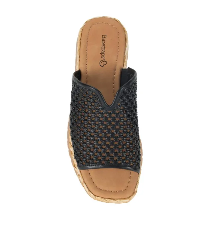 Women Tasmine Slide Sandal Black Baretraps Slides and Slip On Sandals