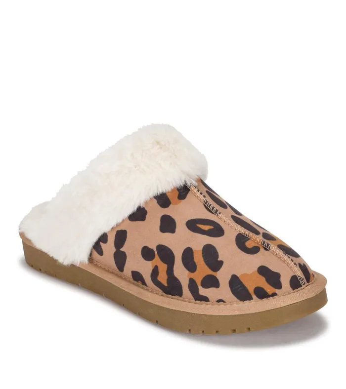 Women Teegan Clog Slipper Leopard Baretraps Flats and Loafers