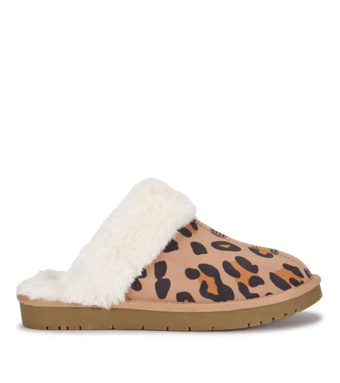 Women Teegan Clog Slipper Leopard Baretraps Flats and Loafers