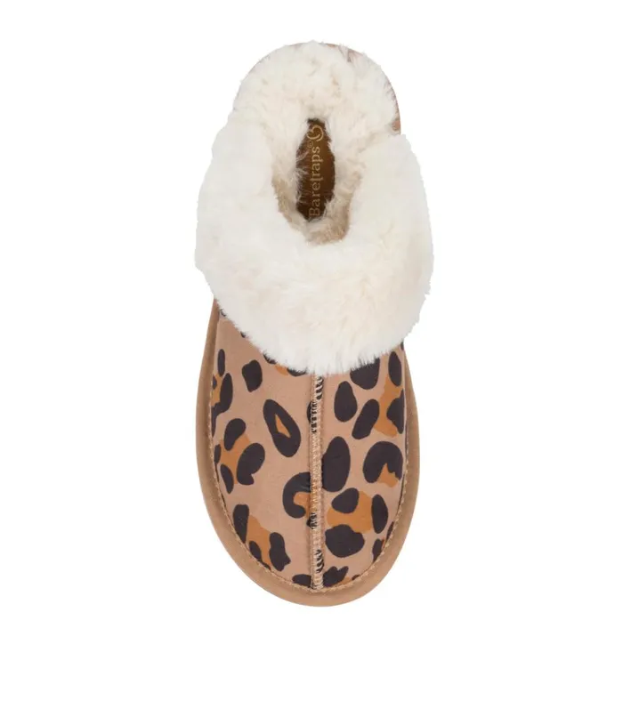 Women Teegan Clog Slipper Leopard Baretraps Flats and Loafers