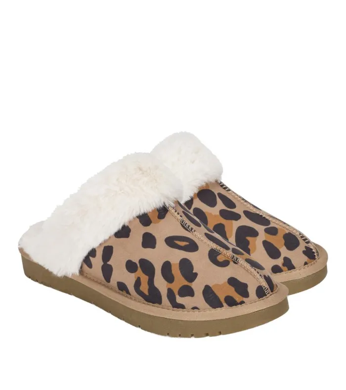 Women Teegan Clog Slipper Leopard Baretraps Flats and Loafers