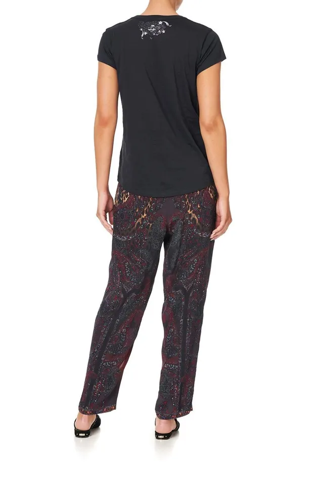 Women Tees Camilla Curved Hem Fitted Tee The Smoking Lounge