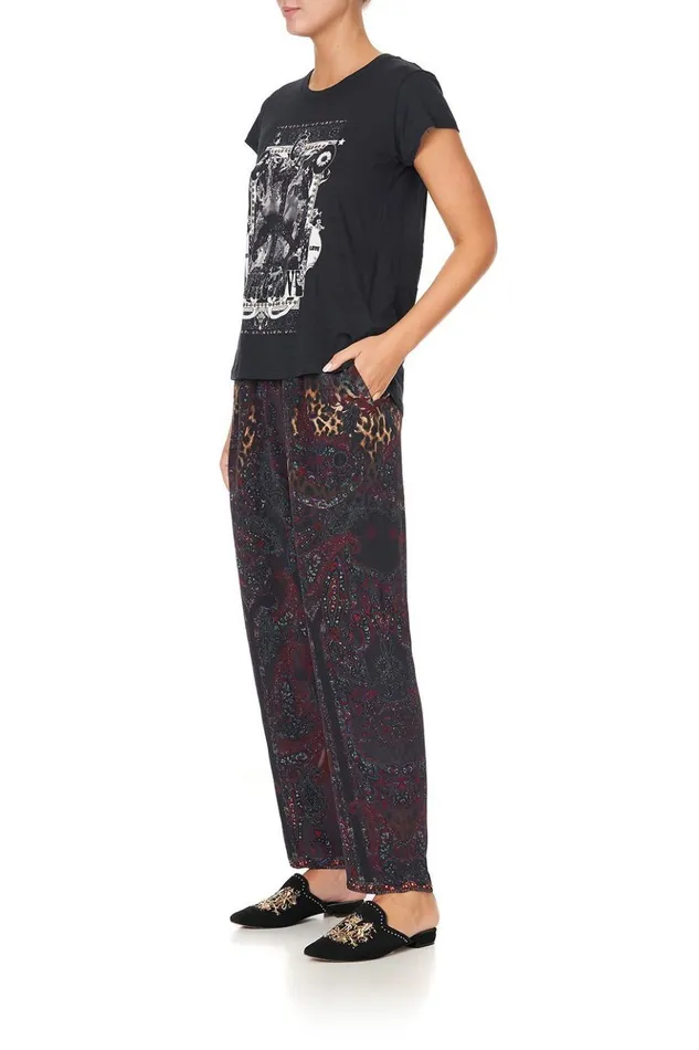 Women Tees Camilla Curved Hem Fitted Tee The Smoking Lounge