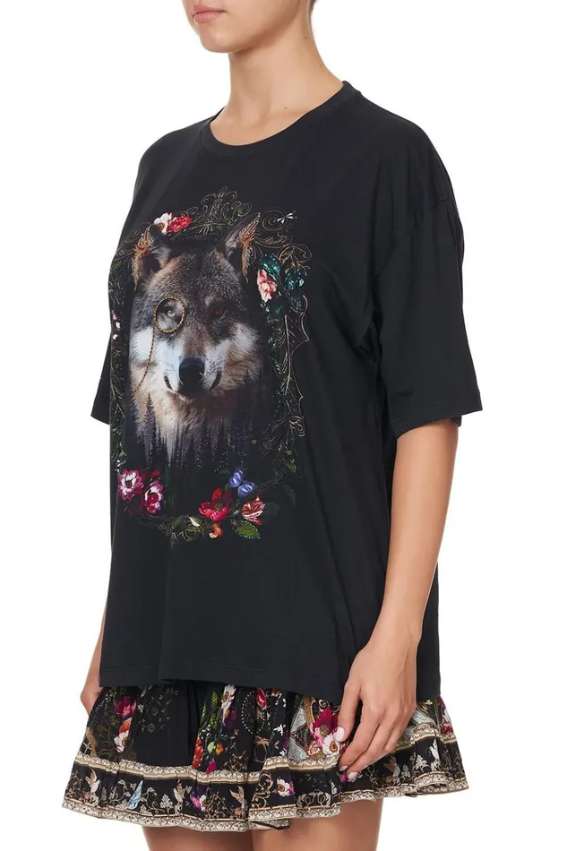 Women Tees Camilla Oversized Band Tee Mirror Mirror