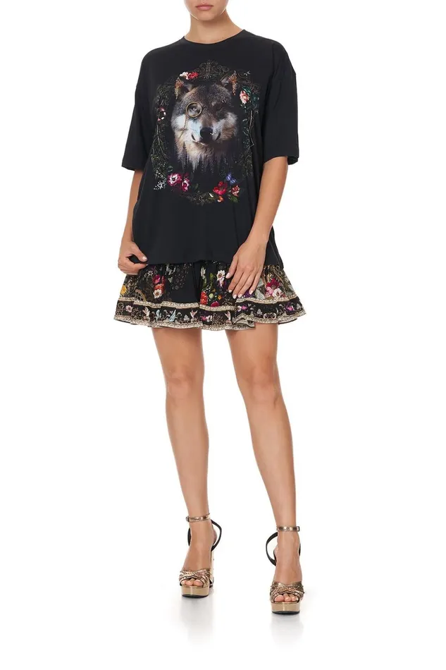 Women Tees Camilla Oversized Band Tee Mirror Mirror