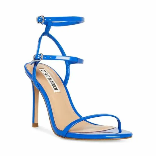 Women THERESA BLUE PATENT Blue Patent Steve Madden Heels Women THERESA BLUE PATENT Blue Patent Steve Madden Heels