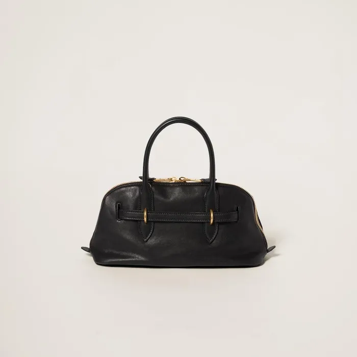 Women Top Handles Miu Miu Aventure Nappa Leather Tophandle Bag Black Women Top Handles Miu Miu Aventure Nappa Leather Tophandle Bag Black