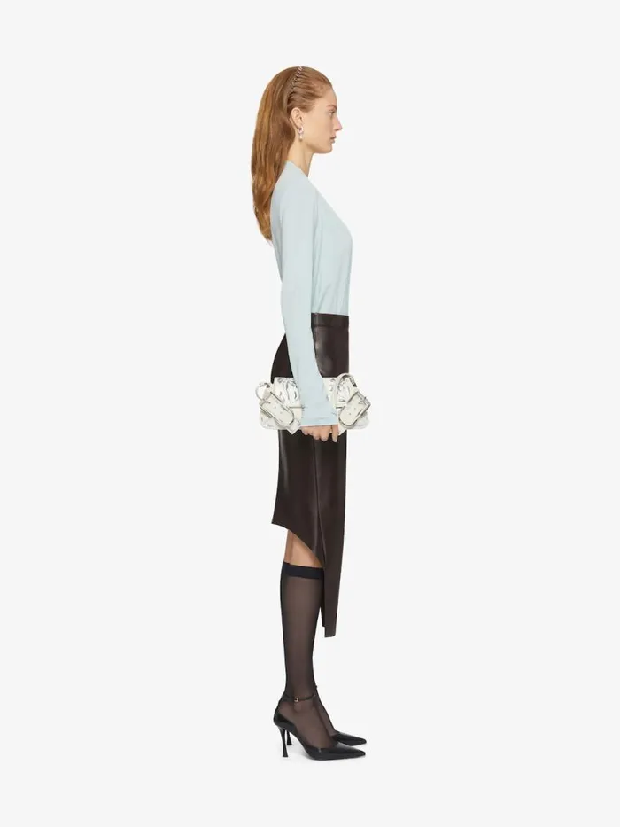 Women Tops and Shirts Givenchy Draped Blouse In Crepe Jersey Frost
