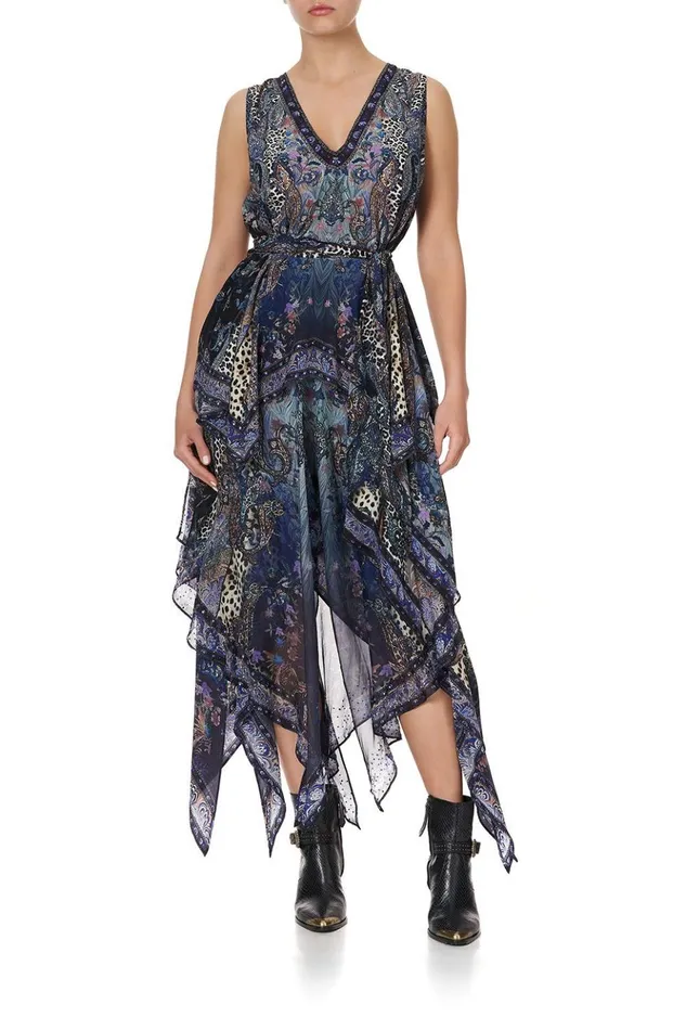 Women Tops Camilla Handkerchief Hem Top Festival Express