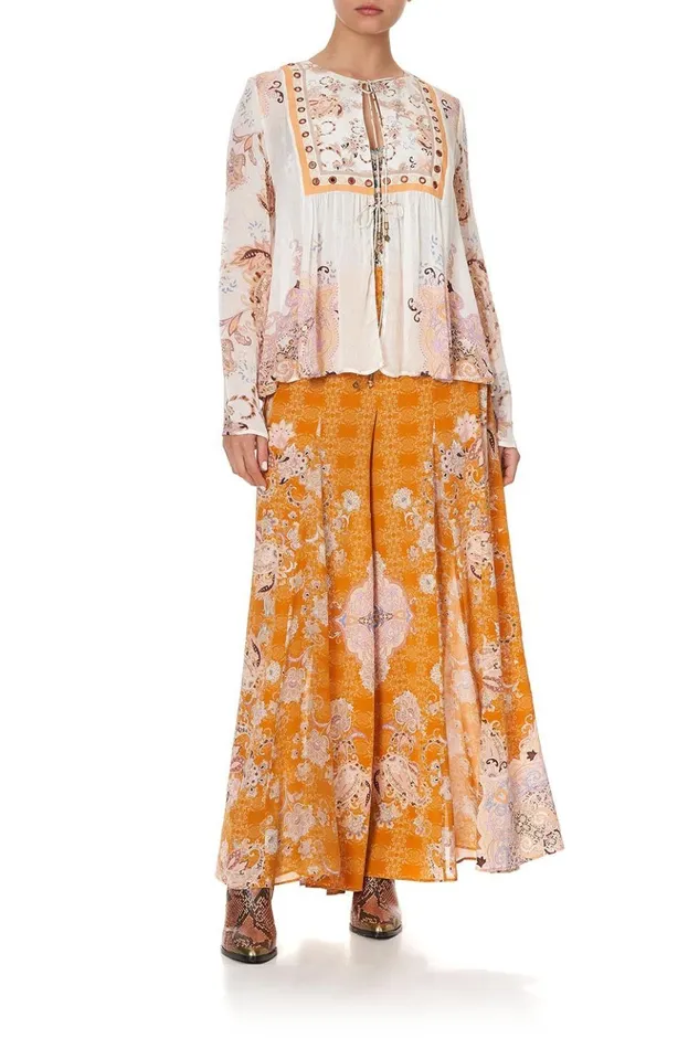 Women Tops Camilla Long Sleeve Bib Top Marrakesh Maiden