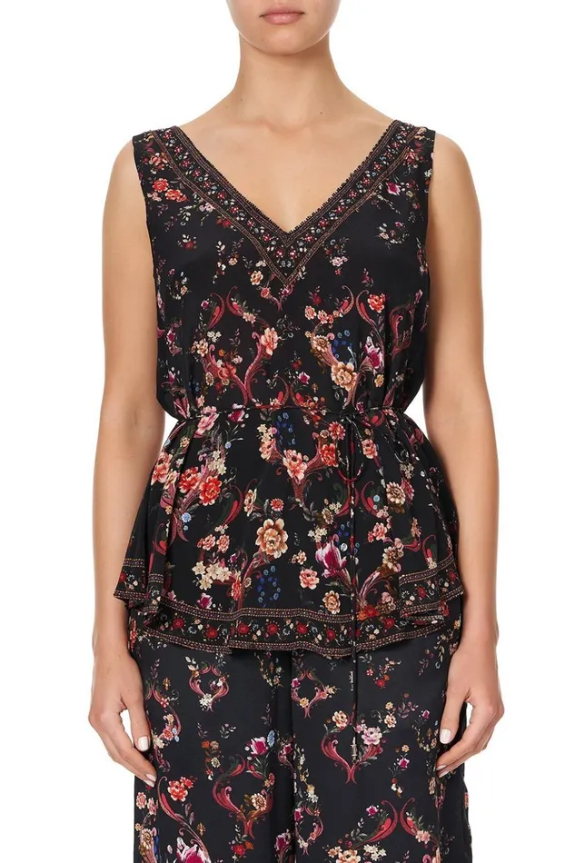 Women Tops Camilla Loose Cami With Waist Tie A Girl Like You