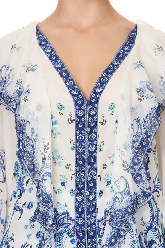 Women Tops Camilla Ruffle Front Blouse Talking About A Revolution