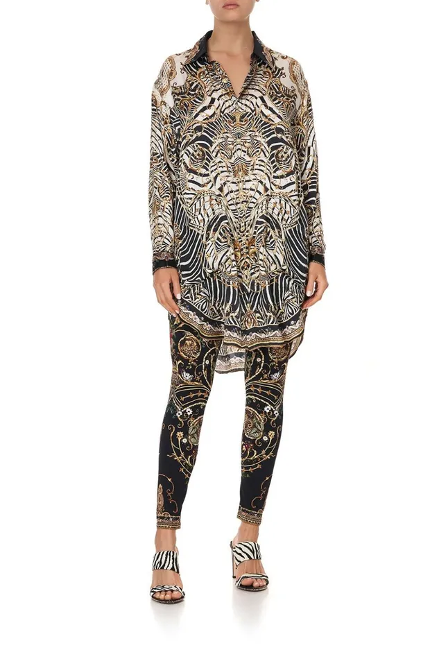 Women Tops Camilla Shirt Tunic With Pockets Night Waiting For Day