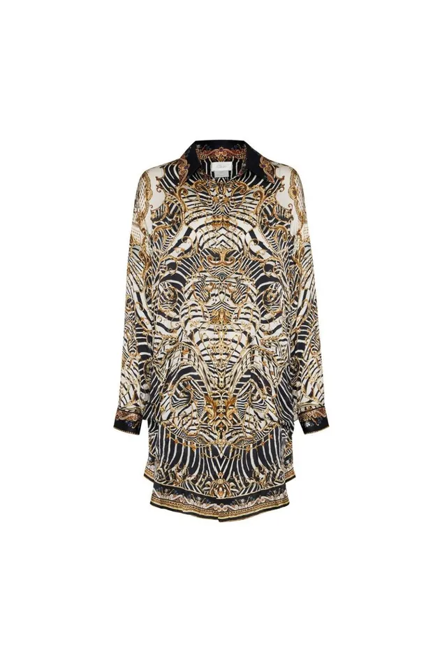 Women Tops Camilla Shirt Tunic With Pockets Night Waiting For Day