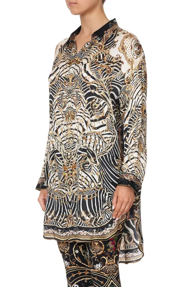 Women Tops Camilla Shirt Tunic With Pockets Night Waiting For Day