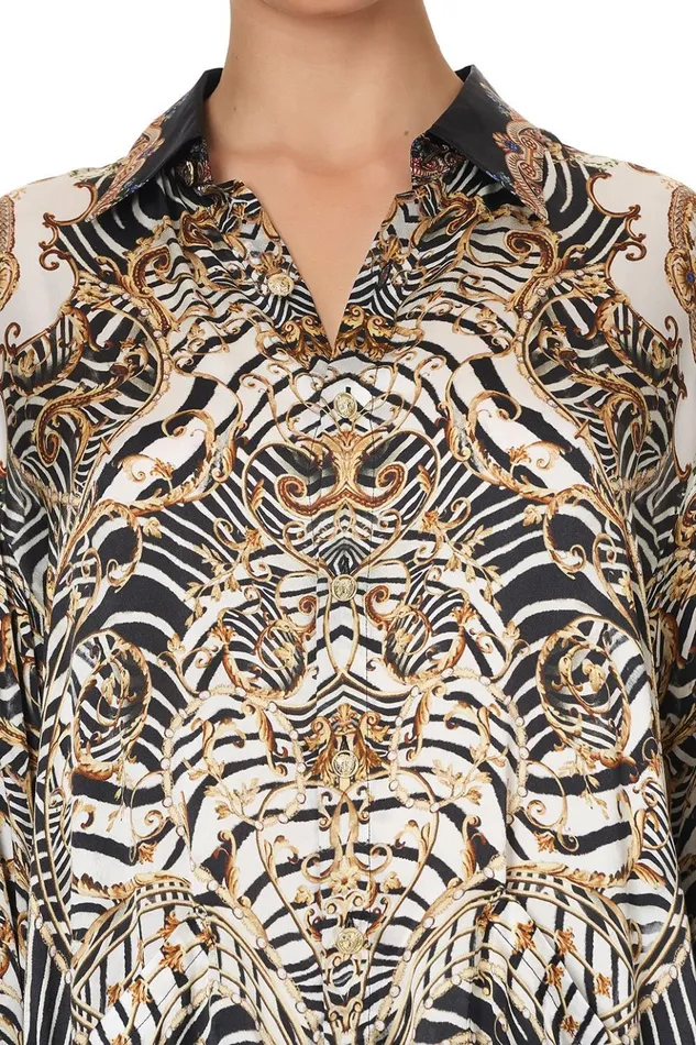Women Tops Camilla Shirt Tunic With Pockets Night Waiting For Day
