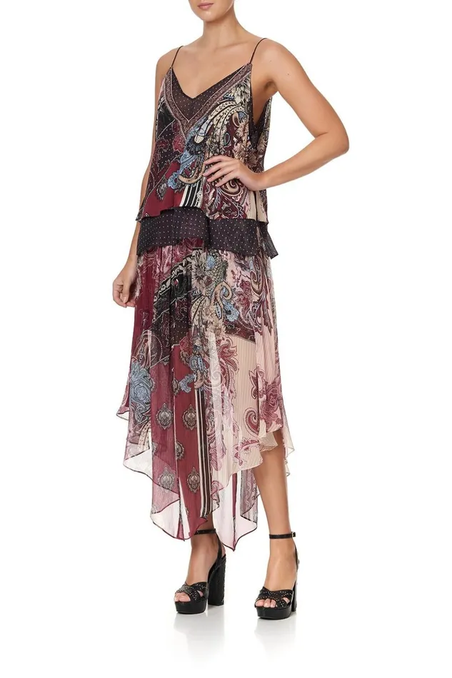 Women Tops Camilla Strap Top With Sheer Underlay Tale Of The Fire Bird