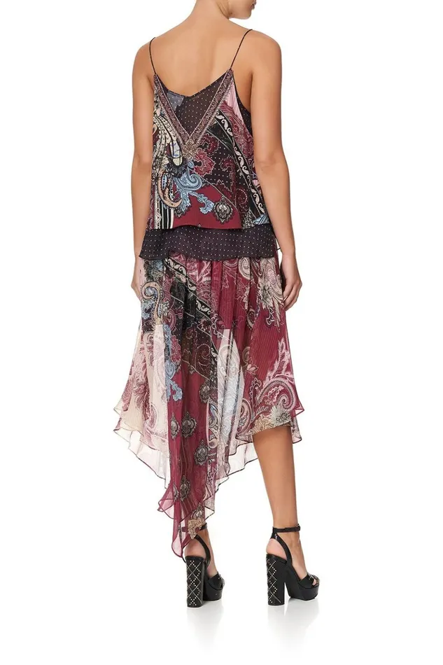 Women Tops Camilla Strap Top With Sheer Underlay Tale Of The Fire Bird