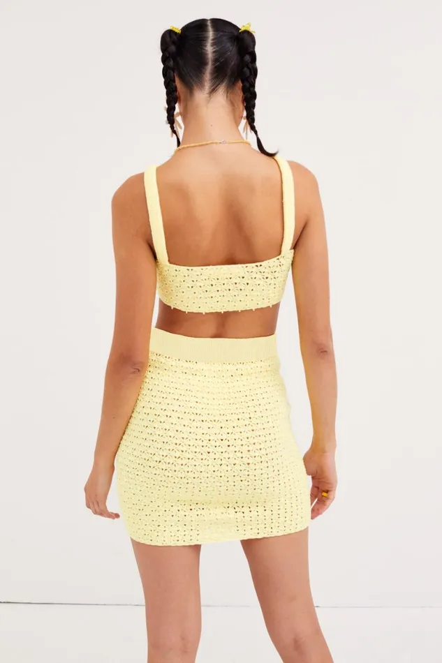 Women Tops For Love and Lemons Charlotte Bralette Top Yellow Women Tops For Love and Lemons Charlotte Bralette Top Yellow