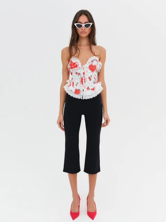 Women Tops For Love and Lemons Daisy Mae Top White Women Tops For Love and Lemons Daisy Mae Top White