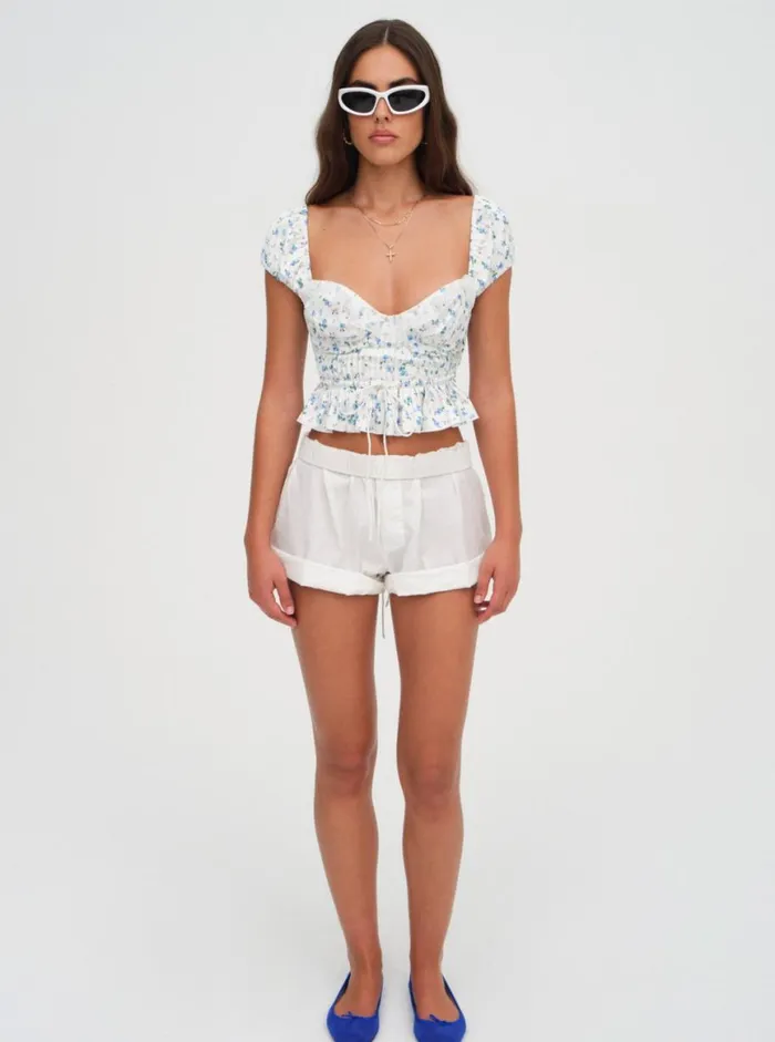 Women Tops For Love and Lemons Opal Floral Blouse Ivory Women Tops For Love and Lemons Opal Floral Blouse Ivory
