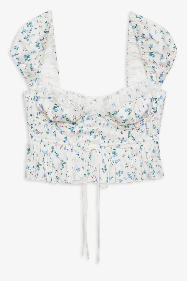 Women Tops For Love and Lemons Opal Floral Blouse Ivory Women Tops For Love and Lemons Opal Floral Blouse Ivory