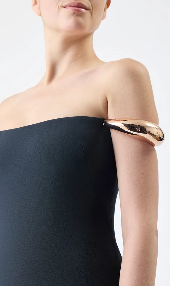 Women Tops Gabriela Hearst Laurel Top In Black Wool Silk Cady
