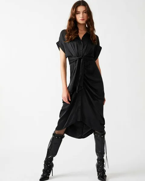 Women TORI DRESS BLACK Black Steve Madden Dresses Women TORI DRESS BLACK Black Steve Madden Dresses
