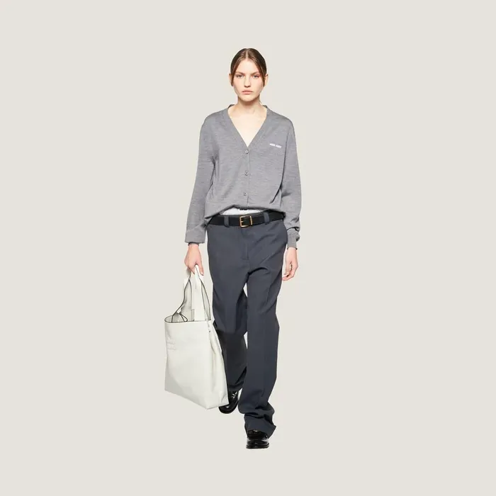 Women Totes Miu Miu Leather Hobo Bag White Women Totes Miu Miu Leather Hobo Bag White