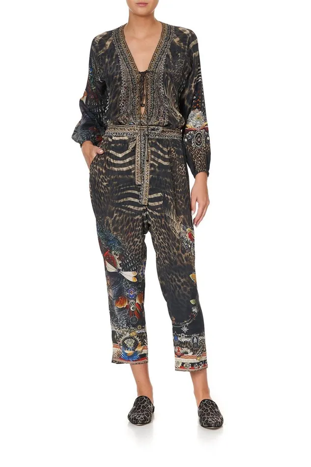 Women Trousers and Leggings Camilla Drop Crotch Slim Leg Pant Treasure Chaser