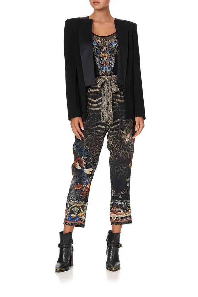 Women Trousers and Leggings Camilla Drop Crotch Slim Leg Pant Treasure Chaser