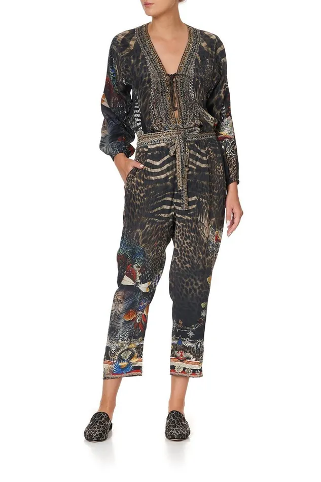 Women Trousers and Leggings Camilla Drop Crotch Slim Leg Pant Treasure Chaser