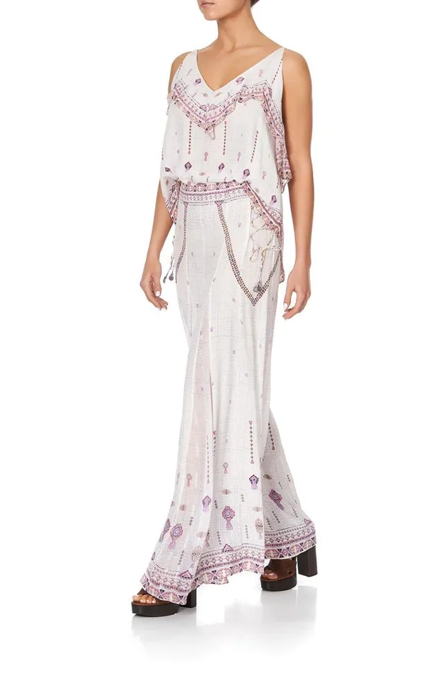 Women Trousers and Leggings Camilla Flares With Lace Up Side Tanami Road