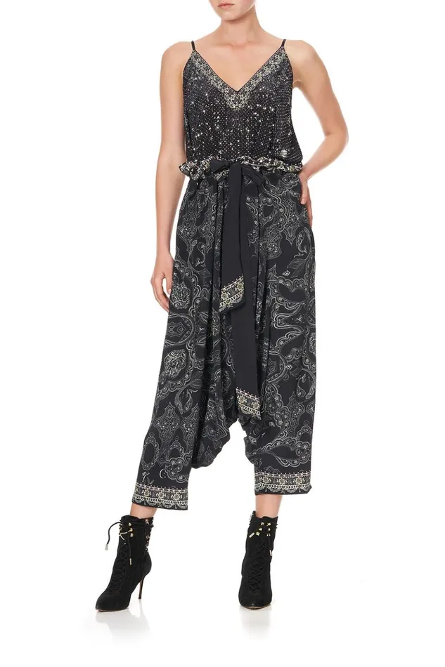 Women Trousers and Leggings Camilla Harem Pants Midnight Pearl