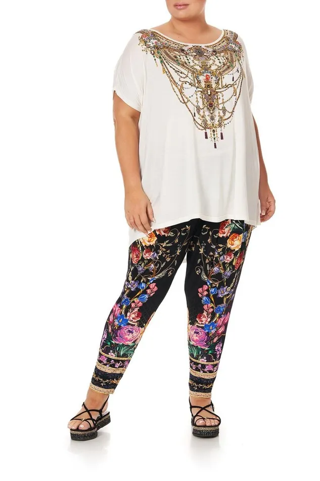 Women Trousers and Leggings Camilla Harem Pants With Front Pleats Blushing Manor