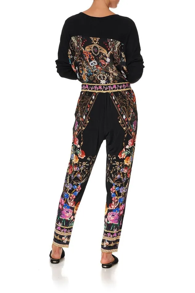 Women Trousers and Leggings Camilla Harem Pants With Front Pleats Blushing Manor