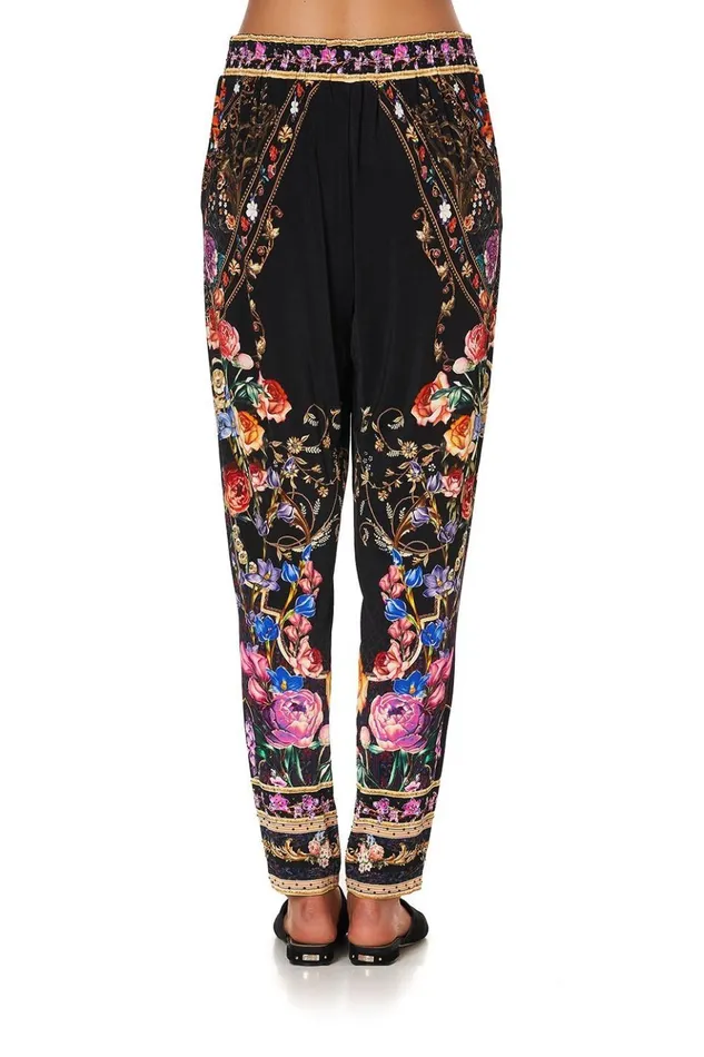 Women Trousers and Leggings Camilla Harem Pants With Front Pleats Blushing Manor