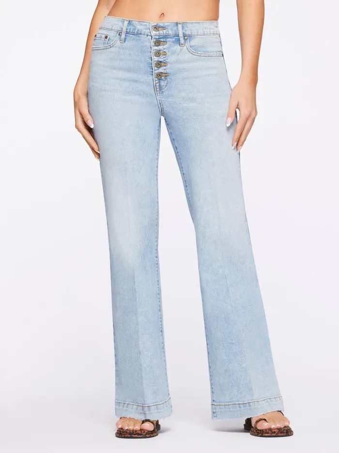 Women True Love Wide Leg Trouser Jeans In Carry On Jessica Simpson Denim
