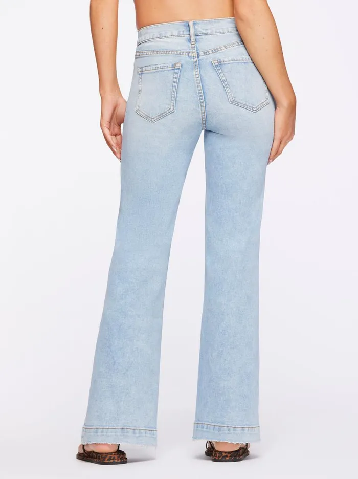 Women True Love Wide Leg Trouser Jeans In Carry On Jessica Simpson Denim
