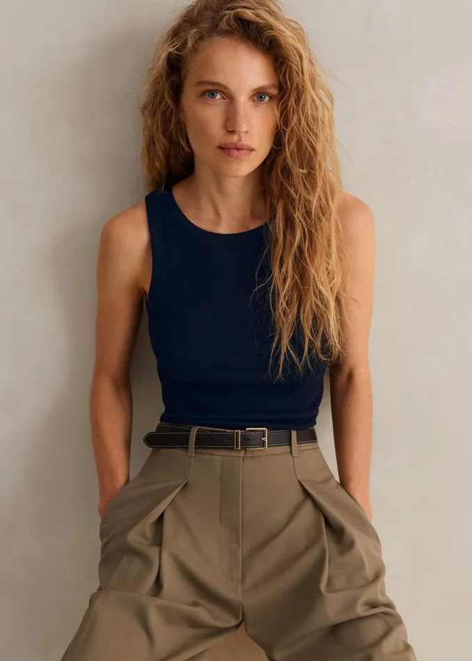 Women Ultimate Crew Neck Vest Navy MEEM