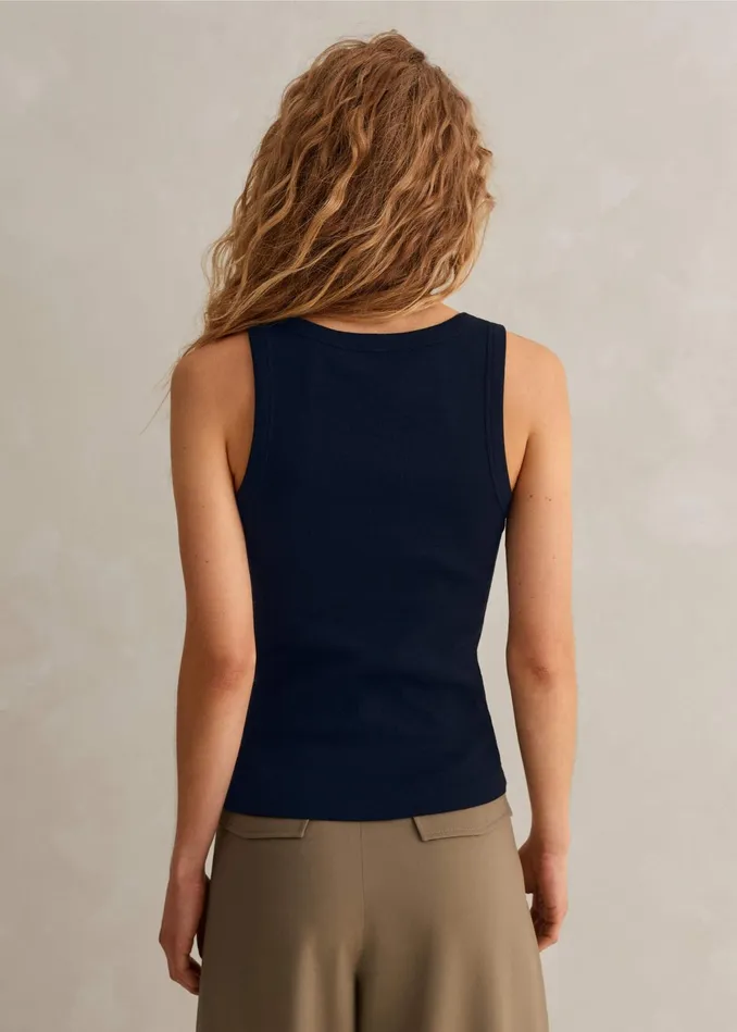 Women Ultimate Crew Neck Vest Navy MEEM