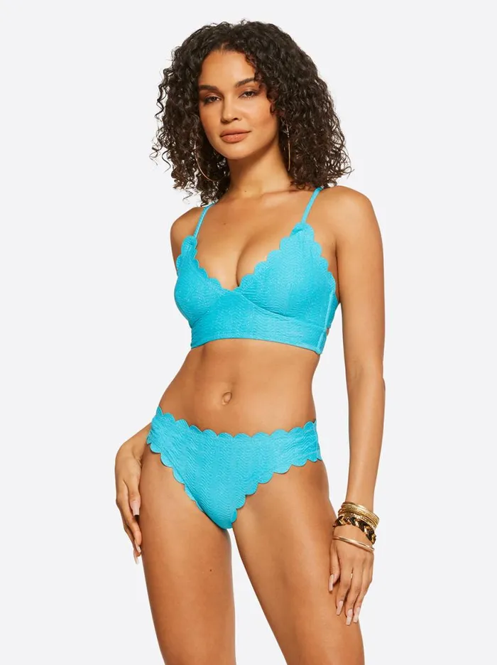 Women Under The Sea Cropped Cami In Paradise Sky Jessica Simpson Swim