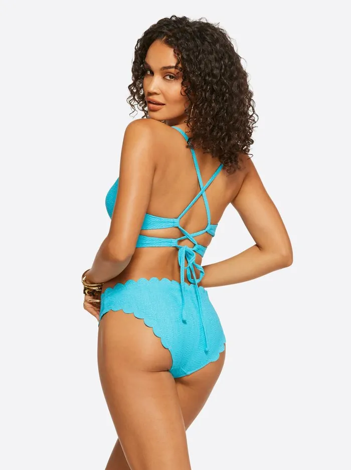 Women Under The Sea Cropped Cami In Paradise Sky Jessica Simpson Swim