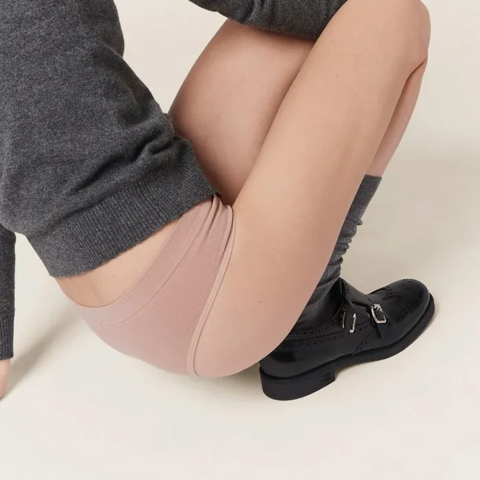 Women Underwear And Beachwear Miu Miu Seamless Panties Nude Beige Women Underwear And Beachwear Miu Miu Seamless Panties Nude Beige