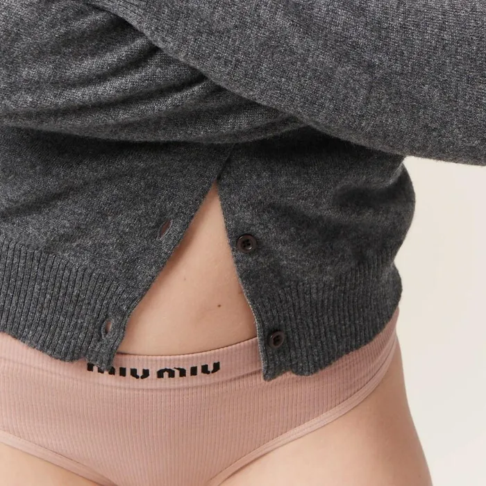 Women Underwear And Beachwear Miu Miu Seamless Panties Nude Beige Women Underwear And Beachwear Miu Miu Seamless Panties Nude Beige