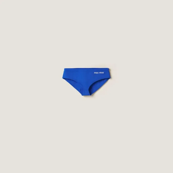 Women Underwear And Beachwear Miu Miu Swimsuit Indigo Blue